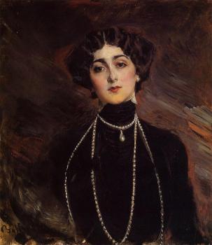 喬瓦尼 波爾蒂尼 Portrait of Lina Cavalieri